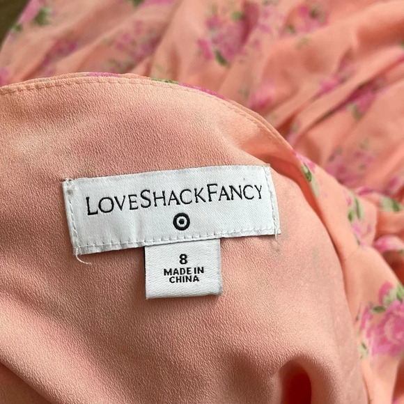 LoveShackFancy x Target Fleur Midi Dress Barbie BarbieCore - Picture 4 of 11